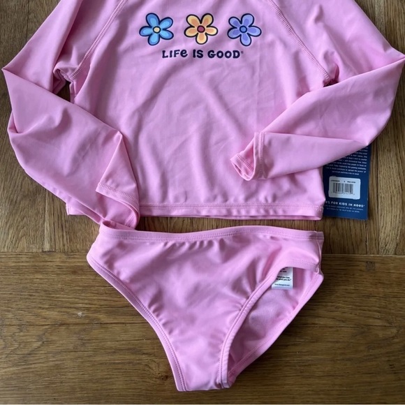 MWT Life Is Good Bathing Suit size 4 youth - Picture 2 of 2
